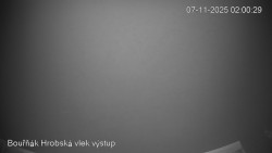 Vrchol Bouřňák, pohled na jih