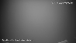 Vrchol Bouřňák, pohled na jih