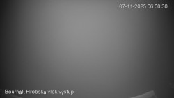 Vrchol Bouřňák, pohled na jih