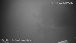 Vrchol Bouřňák, pohled na jih