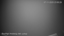 Vrchol Bouřňák, pohled na jih