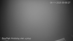 Vrchol Bouřňák, pohled na jih