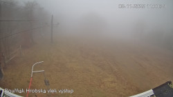 Vrchol Bouřňák, pohled na jih