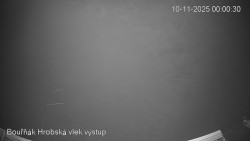 Vrchol Bouřňák, pohled na jih