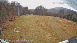 Vrchol Bouřňák, pohled na jih