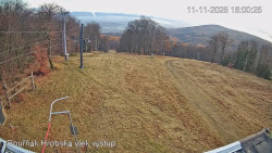 Vrchol Bouřňák, pohled na jih