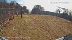 Vrchol Bouřňák, pohled na jih