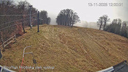 Vrchol Bouřňák, pohled na jih