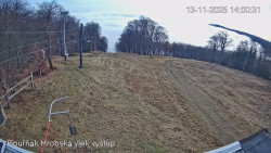 Vrchol Bouřňák, pohled na jih