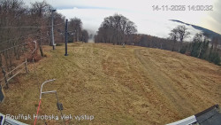 Vrchol Bouřňák, pohled na jih