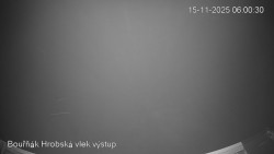 Vrchol Bouřňák, pohled na jih