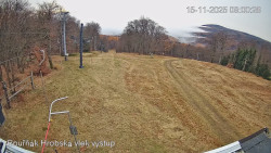 Vrchol Bouřňák, pohled na jih