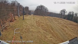 Vrchol Bouřňák, pohled na jih