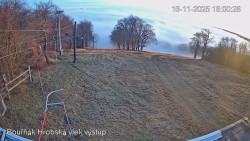 Vrchol Bouřňák, pohled na jih