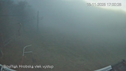 Vrchol Bouřňák, pohled na jih