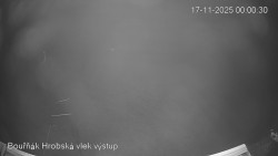 Vrchol Bouřňák, pohled na jih