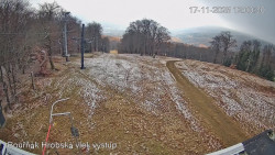 Vrchol Bouřňák, pohled na jih