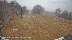 Vrchol Bouřňák, pohled na jih