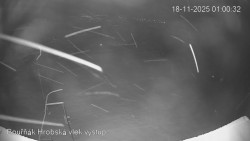 Vrchol Bouřňák, pohled na jih