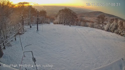 Vrchol Bouřňák, pohled na jih