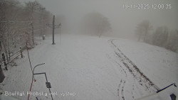 Vrchol Bouřňák, pohled na jih