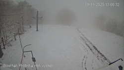 Vrchol Bouřňák, pohled na jih