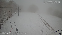 Vrchol Bouřňák, pohled na jih