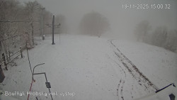 Vrchol Bouřňák, pohled na jih