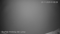 Vrchol Bouřňák, pohled na jih