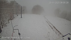 Vrchol Bouřňák, pohled na jih