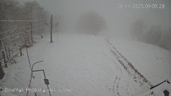 Vrchol Bouřňák, pohled na jih