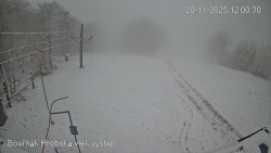 Vrchol Bouřňák, pohled na jih