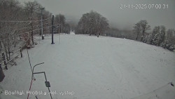 Vrchol Bouřňák, pohled na jih