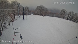 Vrchol Bouřňák, pohled na jih