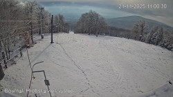 Vrchol Bouřňák, pohled na jih