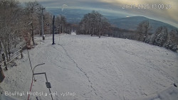 Vrchol Bouřňák, pohled na jih