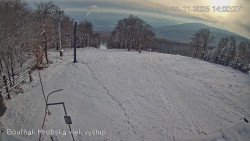 Vrchol Bouřňák, pohled na jih