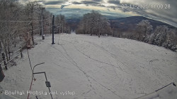 Vrchol Bouřňák, pohled na jih