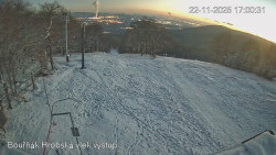 Vrchol Bouřňák, pohled na jih