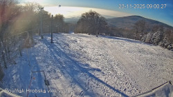 Vrchol Bouřňák, pohled na jih