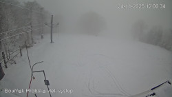 Vrchol Bouřňák, pohled na jih