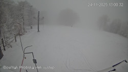 Vrchol Bouřňák, pohled na jih