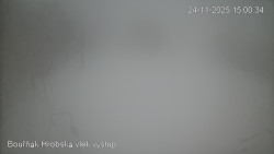 Vrchol Bouřňák, pohled na jih