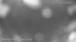 Vrchol Bouřňák, pohled na jih