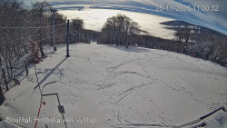 Vrchol Bouřňák, pohled na jih