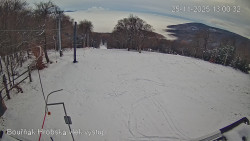 Vrchol Bouřňák, pohled na jih