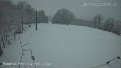 Vrchol Bouřňák, pohled na jih