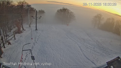 Vrchol Bouřňák, pohled na jih