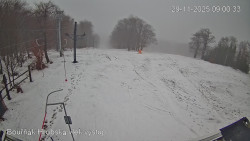 Vrchol Bouřňák, pohled na jih