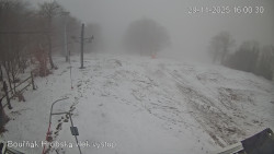 Vrchol Bouřňák, pohled na jih